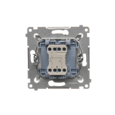 Pulsador (módulo) de persiana 10A 250V conectores rápidos blanco
