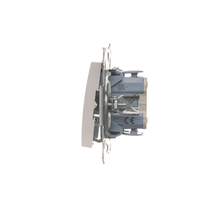 Pulsador (módulo) de persiana 10A 250V conectores rápidos blanco
