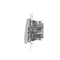 Pulsador (módulo) de persiana 10A 250V conectores rápidos blanco
