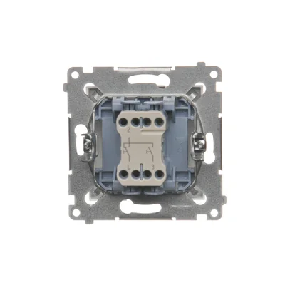 Pulsador (módulo) de persiana 10A 250V conectores rápidos blanco