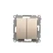 Pulsador (módulo) de persiana 10A 250V conectores rápidos dorado (metálico)