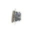 Pulsador (módulo) de persiana 10A 250V conectores rápidos dorado (metálico)