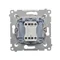 Pulsador (módulo) "luz" 10A 230V conectores rápidos blanco