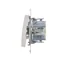 Pulsador (módulo) "luz" 10A 230V conectores rápidos blanco