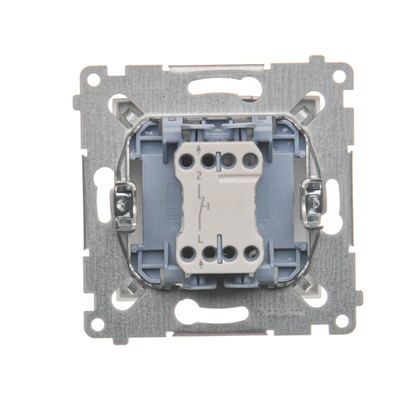 Pulsador (módulo) "luz" 10A 230V conectores rápidos dorado (metálico)