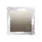 Pulsador (módulo) "luz" 10A 230V conectores rápidos dorado (metálico)