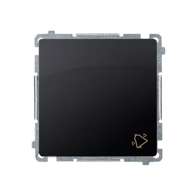 Pulsador (módulo) "timbre" SIMON BASIC 10AX 250V, conectores rápidos, grafito mate, metalizado