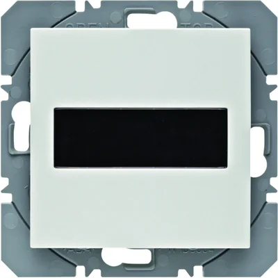 Pulsador plano KNX RF QUICKLINK B.KWADRAT/B.3/B.7 1 vía con placa solar blanco mate