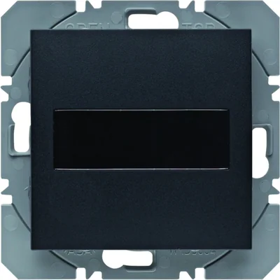 Pulsador plano KNX RF QUICKLINK B.KWADRAT/B.3/B.7 de 1 vía con panel solar antracita mate