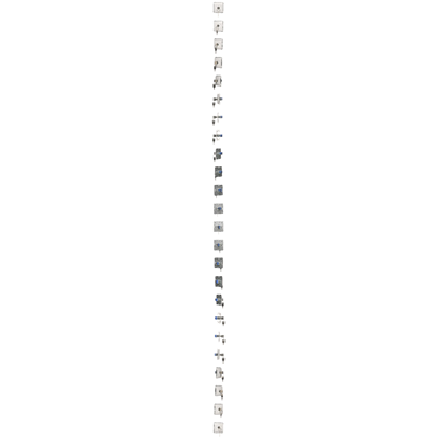Pulsador unipolar con llave, 2 posiciones, blanco