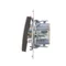 Pulsante a contatto singolo con retroilluminazione a LED senza pittogramma (modulo) 230 V, marrone opaco metallizzato