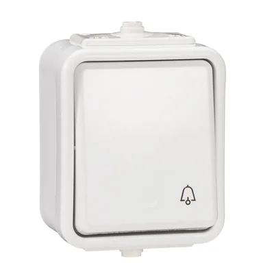 Pulsante "campanello" bianco