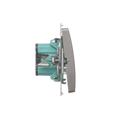 Pulsante "campanello" (modulo) 230V, inox metallizzato