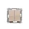 Pulsante cieco (modulo) 10A 250V, connettori rapidi, crema