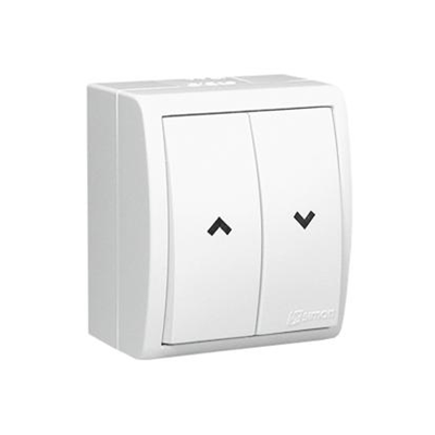 Pulsante con feritoia antispruzzo IP54 10A 250V terminali a vite bianco