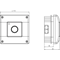 Pulsante da incasso con rilascio automatico, 2 contatti di apertura + segnalazione LED 24V DC