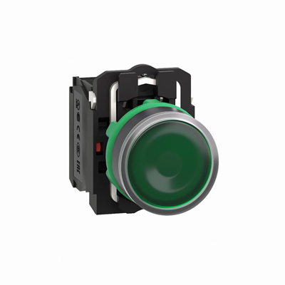 Pulsante da interno luminoso LED NO+NZ 24V, verde