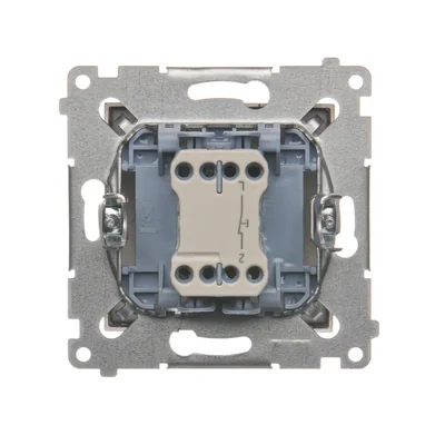 Pulsante di interruzione singola senza pittogramma (modulo) 230 V, bronzo opaco metallizzato