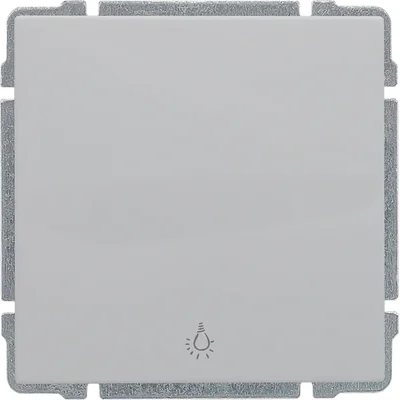 Pulsante KOS 66 Light con tasto senza cornice, BIANCO
