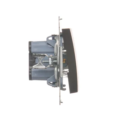 Pulsante "Luce" 16AX 250V, morsetti a vite, bronzo metallizzato opaco