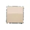Pulsante luce (modulo) 10A 250V, morsetti a vite beige