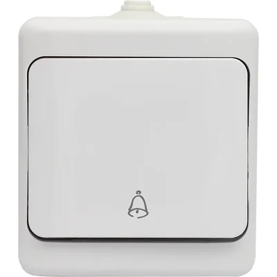 Pulsante per campanello BRYZA; IP54 BIANCO