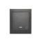 Pulsante per campanello da superficie Simon Aquaclick WA-CD1Lxxx-xx-49xx con illuminazione, IP44, 10AX, 250V~, morsetti a vite; nero