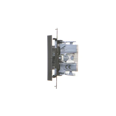 Pulsante per otturatore avvolgibile Simon 55 WMDL-040123-149 (modulo) 10 A, 250 V~, connettori rapidi; nero opaco