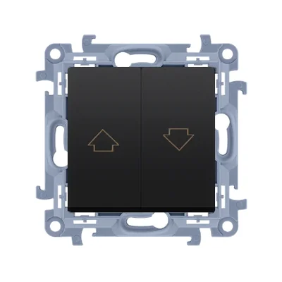 Pulsante per tapparella Simon 10 WC-ZP1xxxx-01-49xx (modulo) 10A, 250V~, morsetti a vite; nero