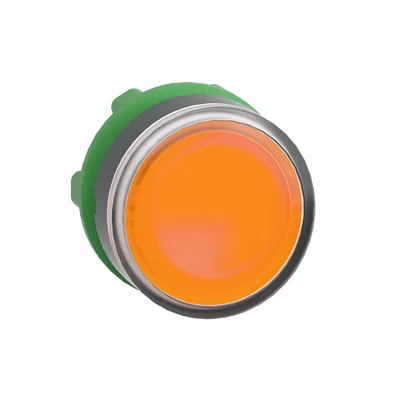 Pulsante push-push piatto in plastica LED arancione senza marcatura