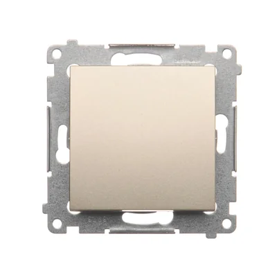 Pulsante semplice chiusura senza pittogramma (modulo) 10A 250V connettori rapidi oro (metallizzato)