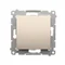 Pulsante semplice chiusura senza pittogramma (modulo) 10A 250V connettori rapidi oro (metallizzato)