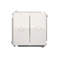 Pulsante veneziana (modulo) 10A 230V, morsetti a vite, bianco
