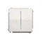 Pulsante veneziana (modulo) 10A 230V, morsetti a vite, bianco