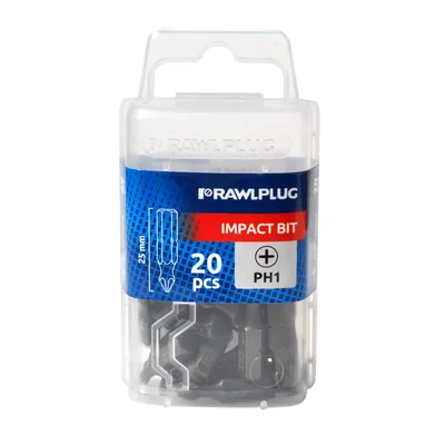 PUNTA A IMPATTO PHILIPS PH2 25MM 20 PZ/CONFEZIONE