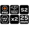Puntas de impacto PH2 x 25 mm, 2 unidades.
