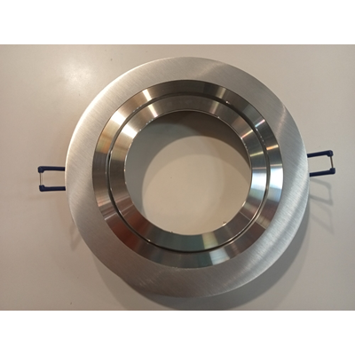PURO ALLUMINIO Brushed aluminum recessed lamp