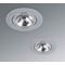 PURO ALLUMINIO Brushed aluminum recessed lamp