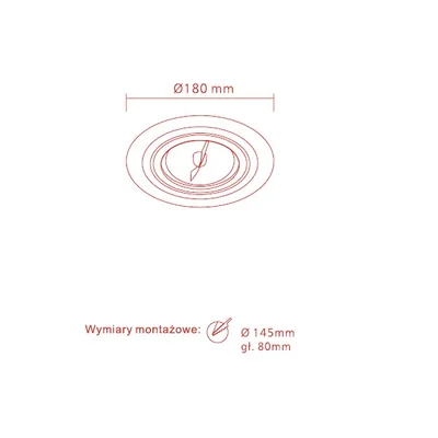 PURO ALLUMINIO Einbauleuchte aus gebürstetem Aluminium