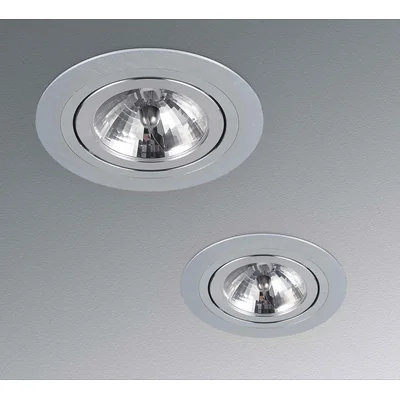 PURO ALLUMINIO Lampada da incasso, alluminio spazzolato