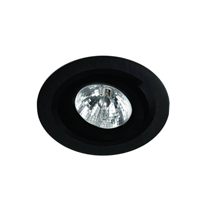 Puro Nero Black recessed lamp