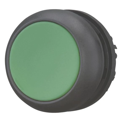 Push-button actuator flat, green, M22S-D-G