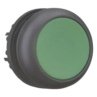 Push-button actuator flat, green, M22S-D-G
