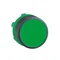 Push button actuator, flush, spring return, flush, green