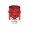 Push-button for E10 switch and signaling device red transparent