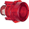 Push-button for E10 switch and signaling device red transparent