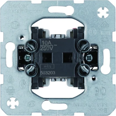 Push-button switch, 1 NO contact, 1 NC contact, separate input terminals,