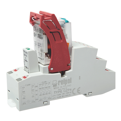 PUSH-IN interface relay PIR4-024DC-M41G-PS-2014 24V DC 4P AgNi 7A / 250V AC