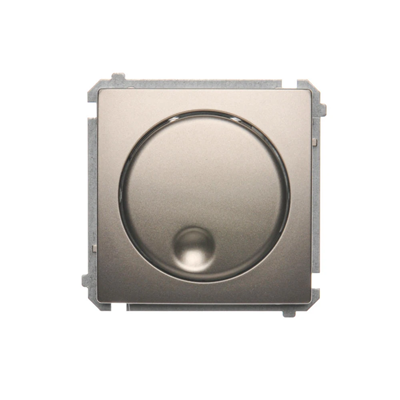 Push-turn dimmer (module) 20-500 W, 230V, metallic satin