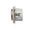 Push-turn dimmer (module) 20-500 W, 230V, metallic satin
